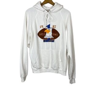 Vintage Retro Hoodie Graphic Arroyo Grande Eagle Football Hoodie 1987 California